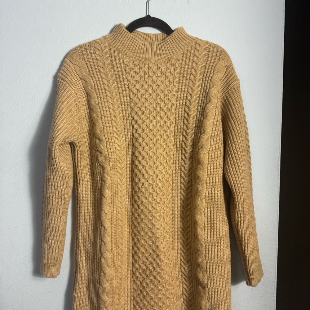 Banana Republic Camel Cowl Neck Sweater dress